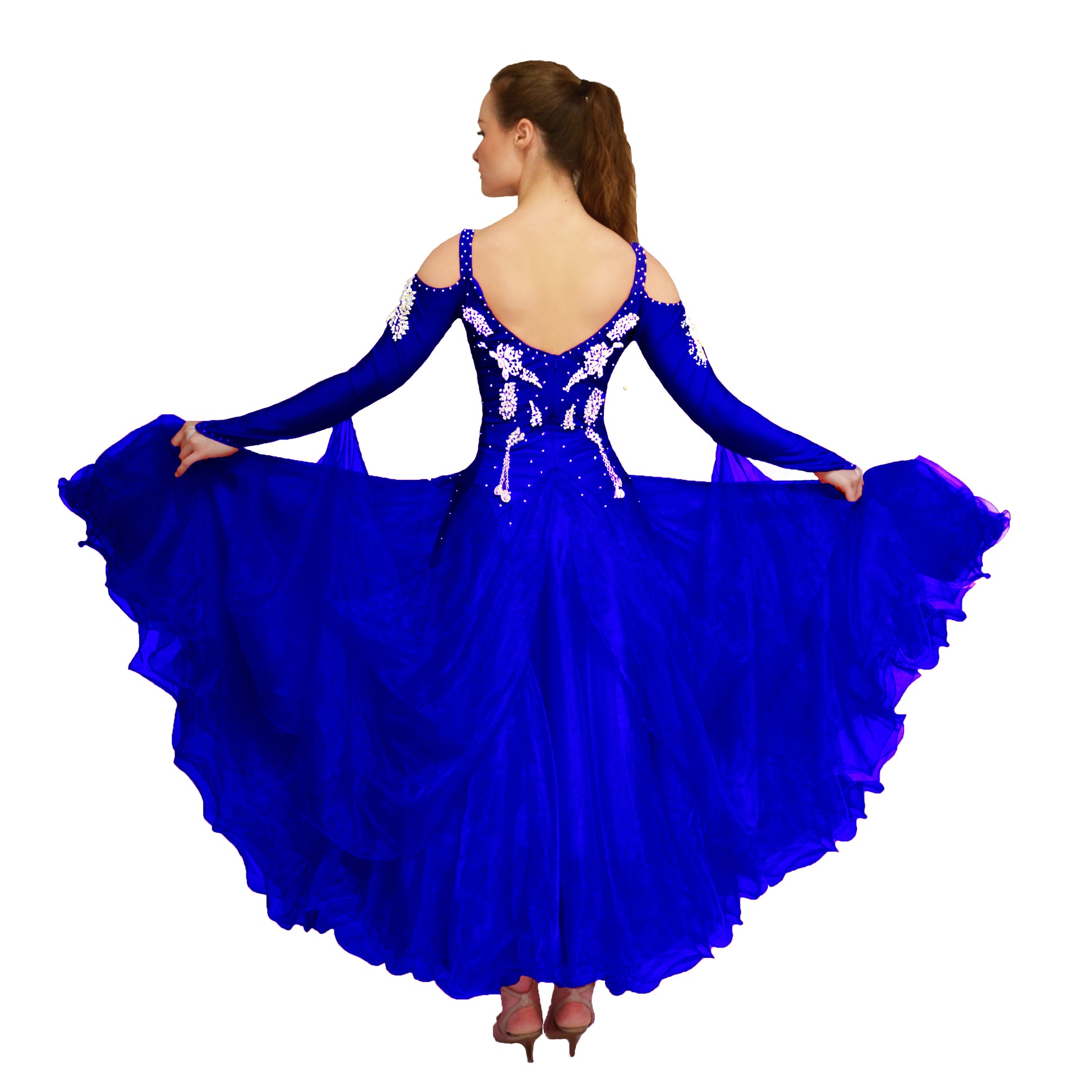 Navy tango dress for women Ladies waltz dress foxtrot dress adults