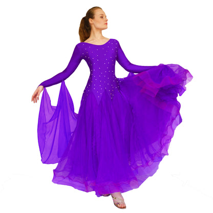 Purple ballroom dress