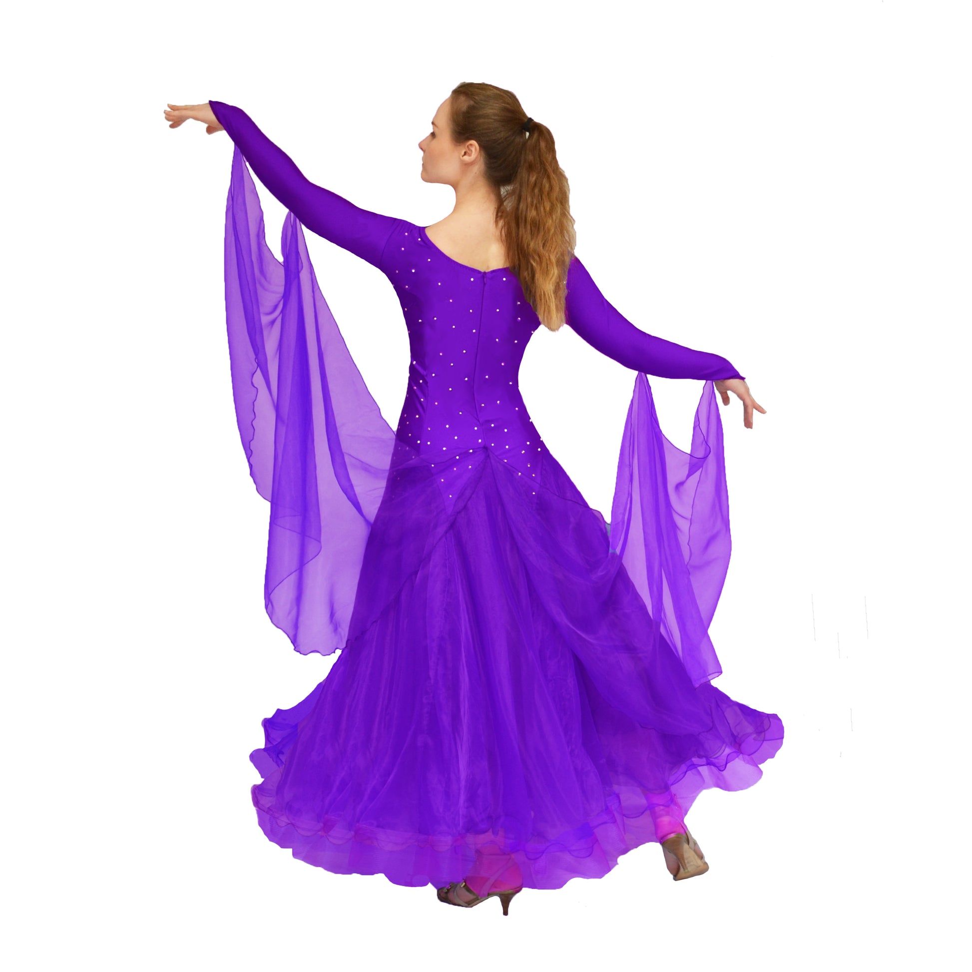 purple waltz dress